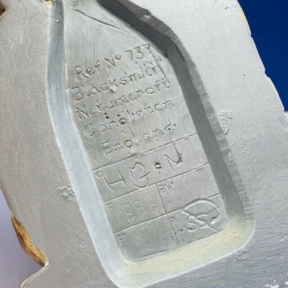 Chalkware figurine England Naturecraft Blacksmith - Picture 5 of 7